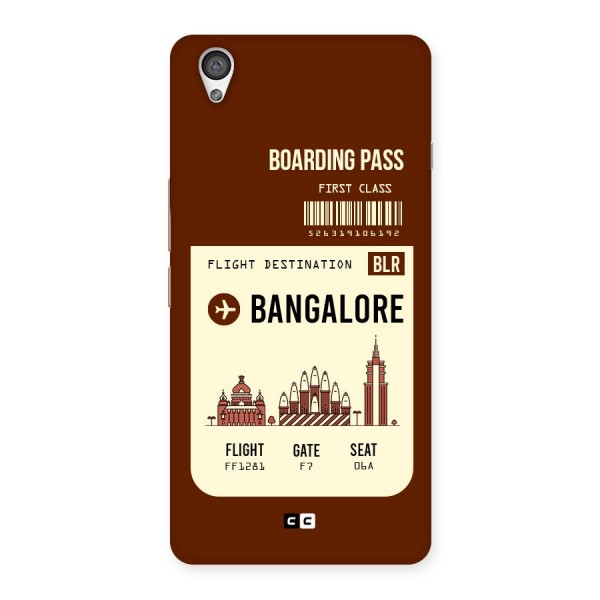 Bangalore Boarding Pass Back Case for OnePlus X