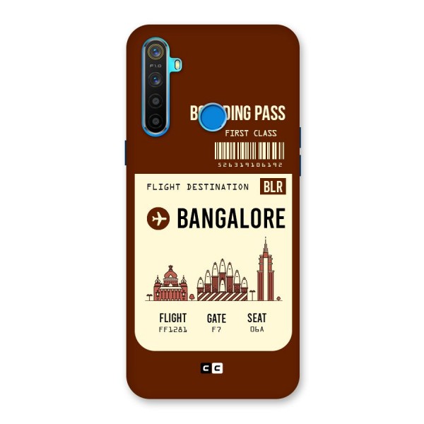 Bangalore Boarding Pass Back Case for Realme 5