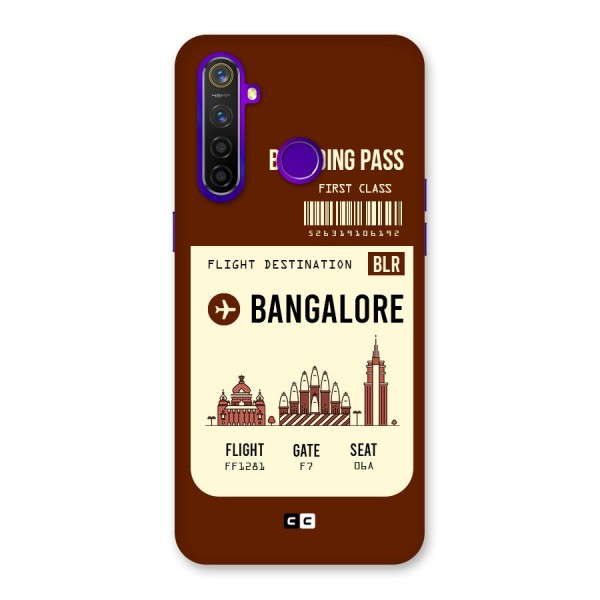 Bangalore Boarding Pass Back Case for Realme 5 Pro