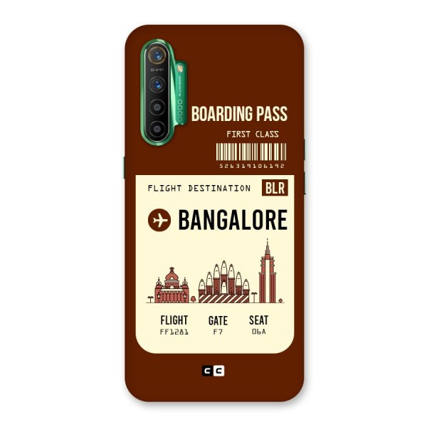 Bangalore Boarding Pass Back Case for Realme X2