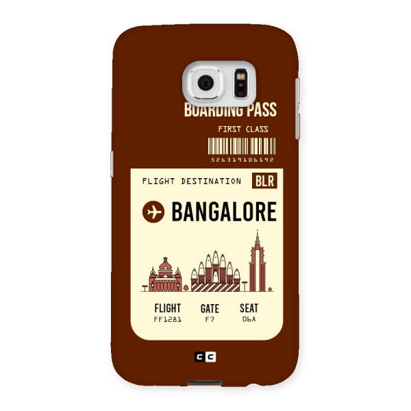 Bangalore Boarding Pass Back Case for Samsung Galaxy S6