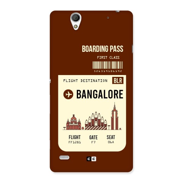 Bangalore Boarding Pass Back Case for Sony Xperia C4