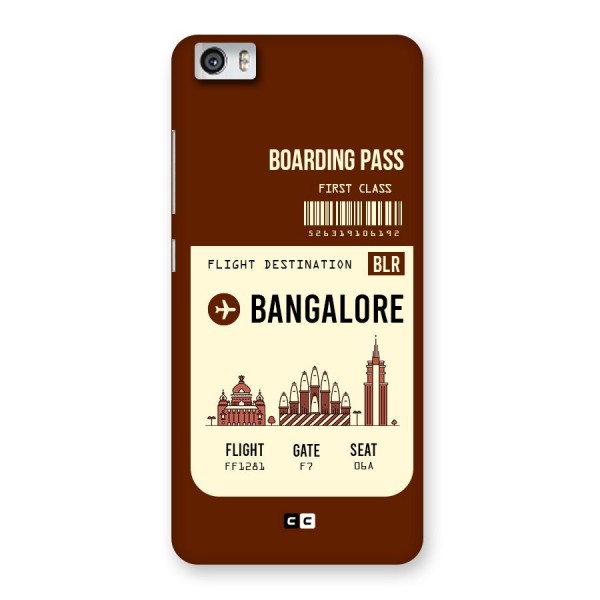 Bangalore Boarding Pass Back Case for Xiaomi Redmi Mi5