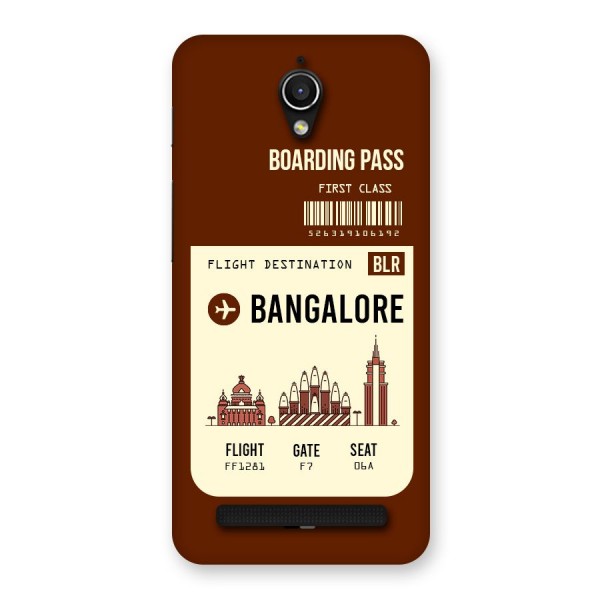 Bangalore Boarding Pass Back Case for Zenfone Go