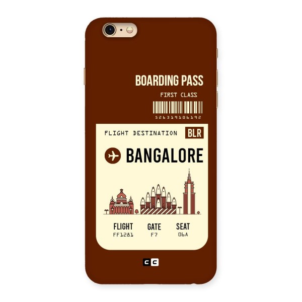 Bangalore Boarding Pass Back Case for iPhone 6 Plus 6S Plus